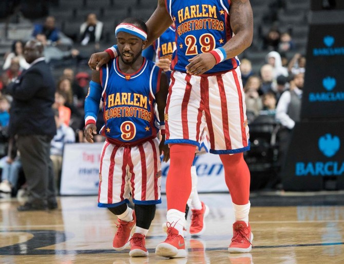 His Airness of dwarf basketball: Hot Shot proves size no issue for Harlem Globetrotters