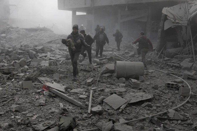 Ten children among 24 dead in attacks on Syria’s Ghouta