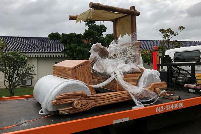 Yabba dabba doo! Malaysian sultan gets Flintstones car as belated birthday gift