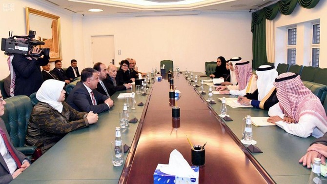 Saudi Arabia’s foreign minister meets with the Syrian opposition delegation