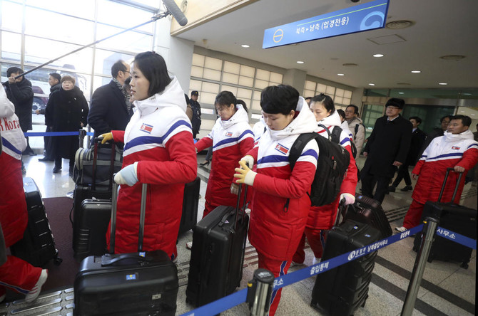 North Korea hockey players come to South for joint Winter Olympics team