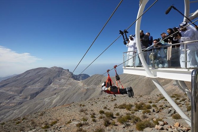 World’s longest zip line opens in the UAE