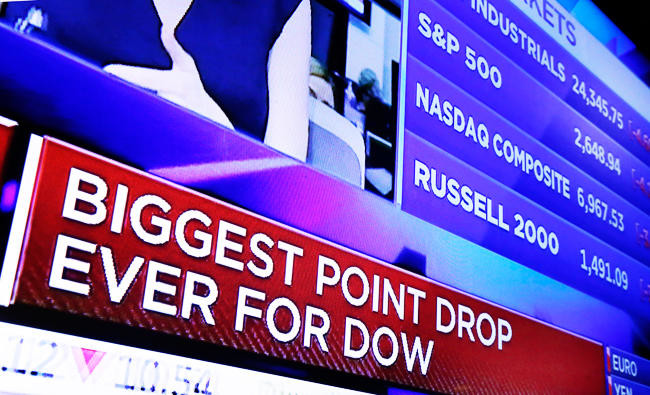 Dow plunges 1,175 points in worst day for stocks since 2011