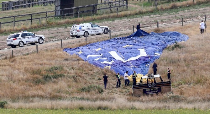 Seven injured in Australia hot air balloon crash