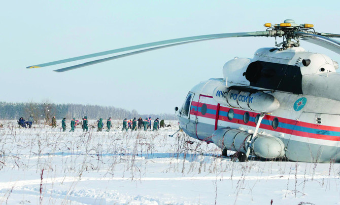 Emergency teams search for victims of Russian plane crash