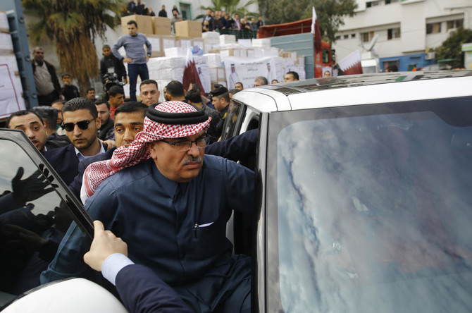 Gazans denounce visit by Qatari envoy