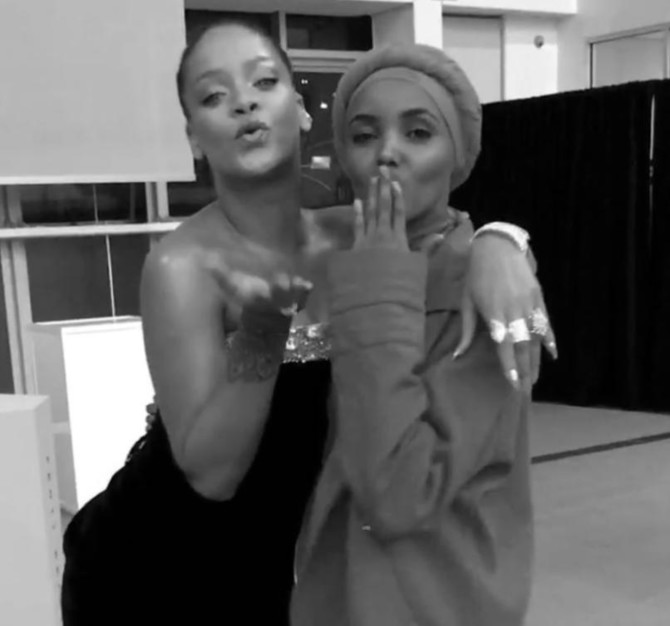 Rihanna’s handpicked model Halima Aden, Imaan Hammam wish her happy birthday