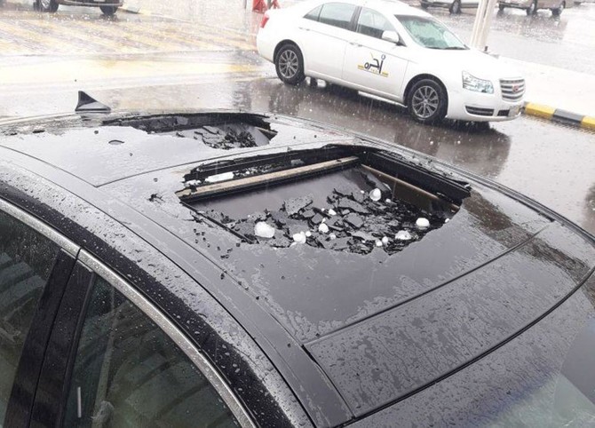 Huge hail storm wreaks havoc in Madinah