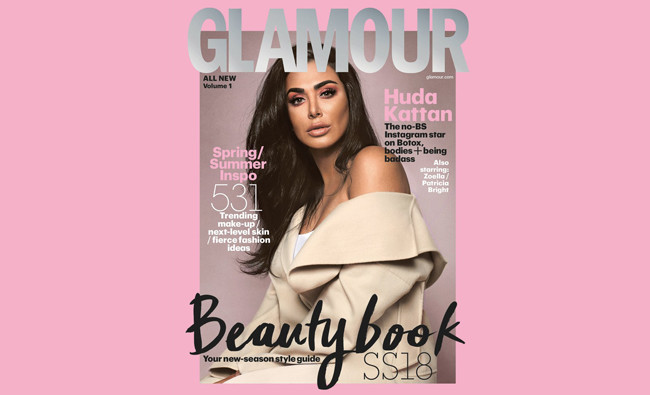 Arab beauty icon Huda Kattan makes cover of Glamour magazine