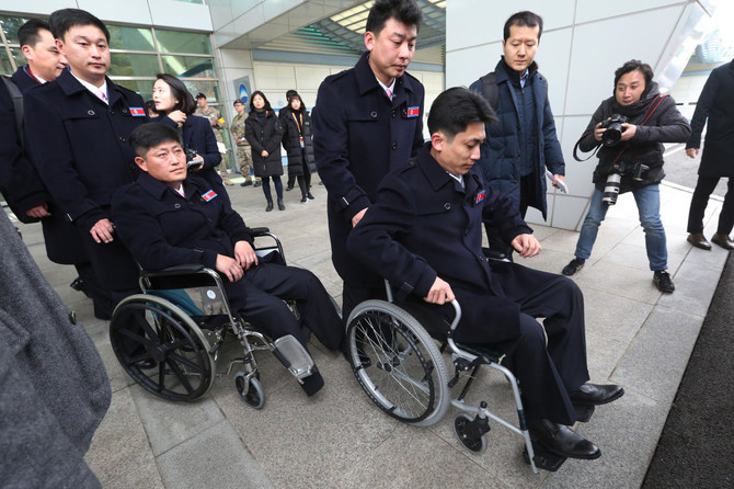 North Korean athletes arrive in the South for Paralympics