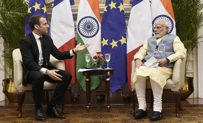 India, France to work for Indian Ocean freedom of navigation