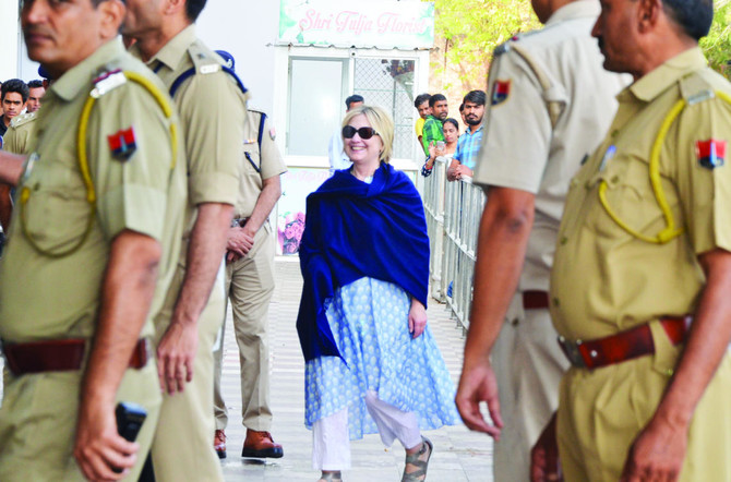 Hillary Clinton treated for minor injury at Indian hospital