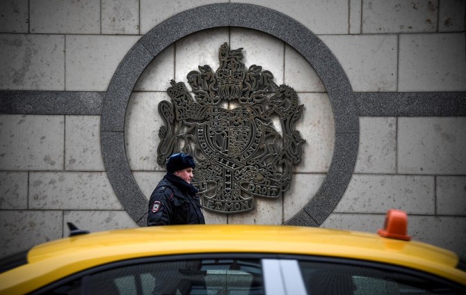 British embassy staff in Moscow seen gathering before expulsion deadline