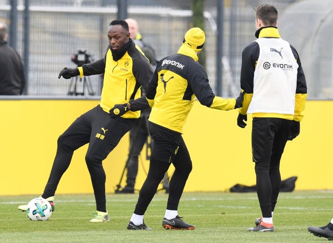 usain bolt borussia dortmund