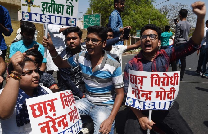 Students protest as India sets new dates for exams