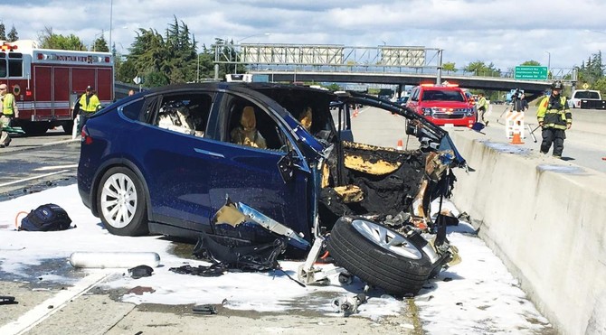 Tesla says crashed vehicle had been on autopilot prior to accident