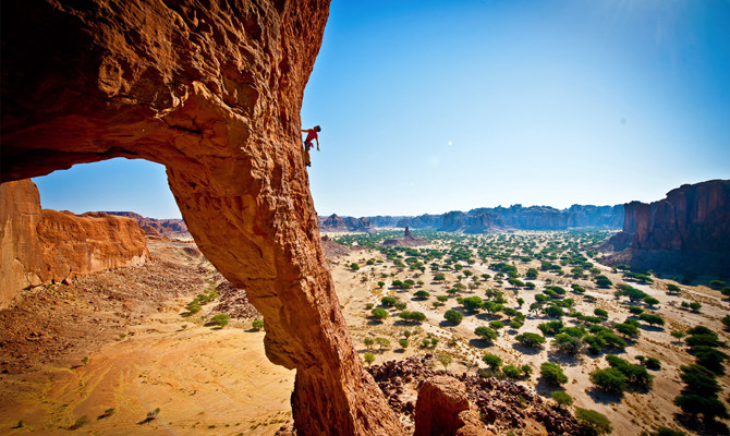 Height of adventure Treading the Edge of the World near Riyadh