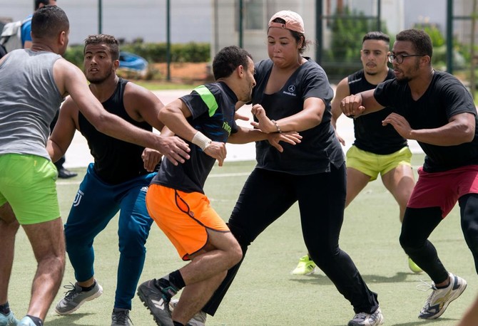 In Morocco, American football isn't a men-only affair