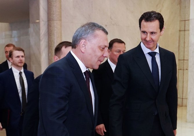 Syria’s Assad Discusses Peace Talks, Trade With Russian Envoys | Arab News