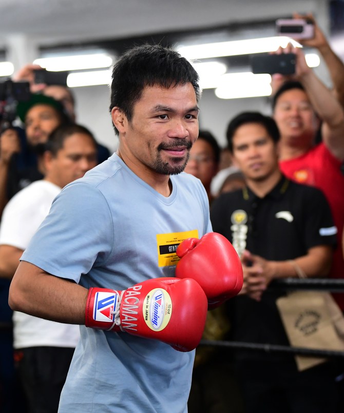 manny pacquiao winning gloves