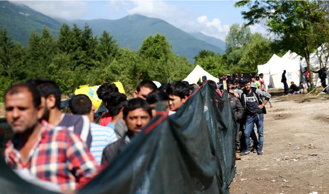 21 migrants found in North Macedonia near Serbian border | Arab News