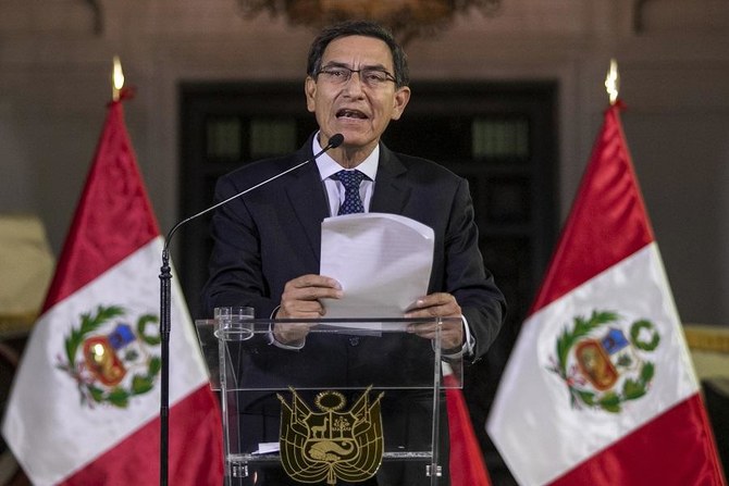 Peru president dissolves parliament, calls fresh elections | Arab News