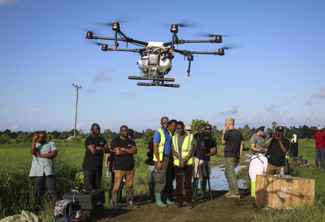 Zanzibar Tests Drones Spraying Rice Fields To Fight Malaria | Arab News