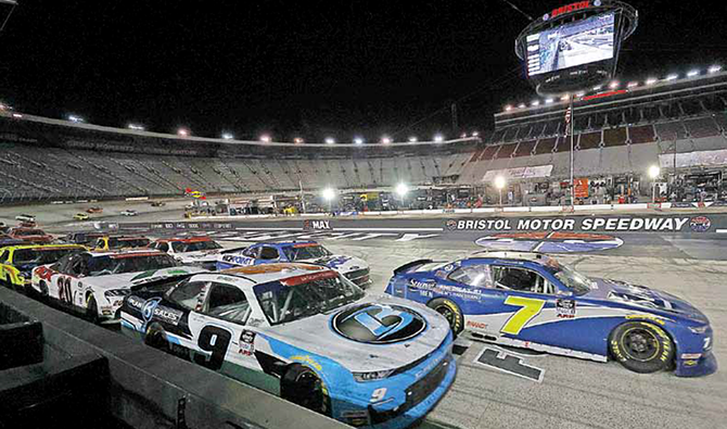 Gragson Wiggles Past Allgaier To Win Xfinity Race At Bristol Arab News