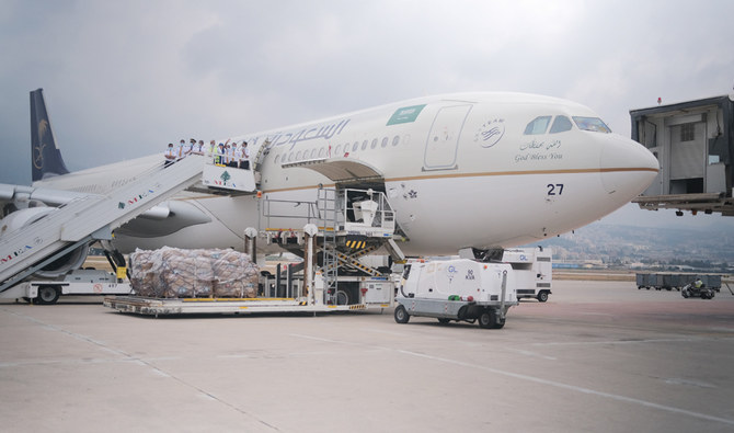 First plane with aid from Saudi Arabia arrives in Lebanon Arab News