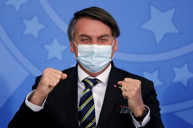 Brazil S President Bolsonaro Rapped For Stirring Doubt On Covid 19 Vaccine Arab News