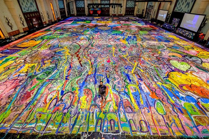 Dubai based painter Sacha Jafri sets world record for The Largest