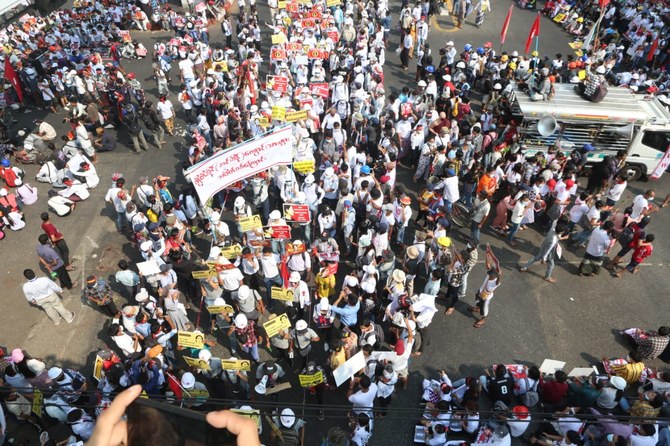 Myanmar Anti-coup Protests Intensify In Defiance Of Military Junta ...