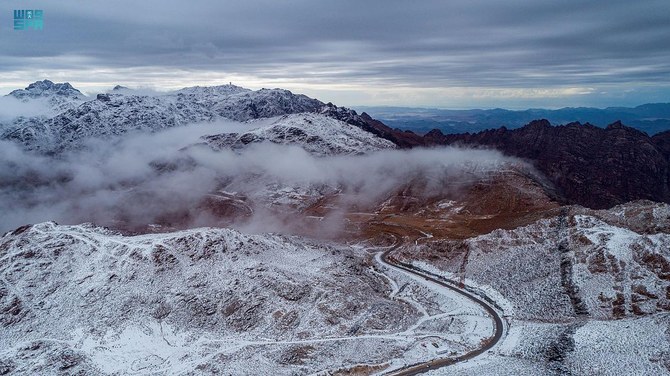 Mountains in Saudi Arabia's Tabuk: Popular destination for those looking  for snow fun | Arab News