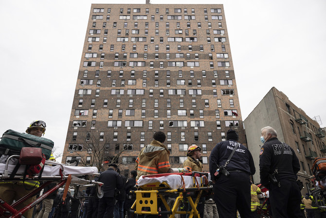 19 Dead, Including 9 Children, In New York City Apartment Fire | Arab News