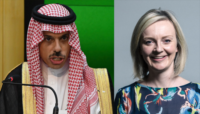 Saudi and UK foreign ministers discuss ties