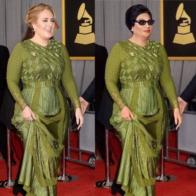 Adele red 2024 carpet dresses