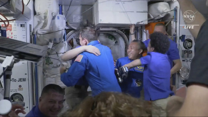 Latest 4-member SpaceX Crew, Including Cosmonaut, Welcomed Aboard Space ...