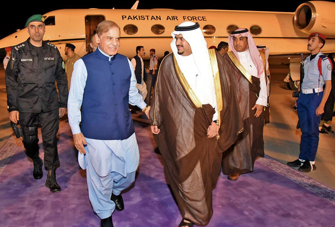 PM Sharif Arrives In Saudi Arabia On Two-day Visit To Attend ‘Davos In ...