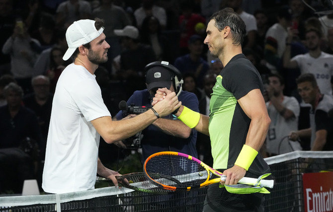 Nadal stunned by Paul in opening match at Paris Masters Arab News