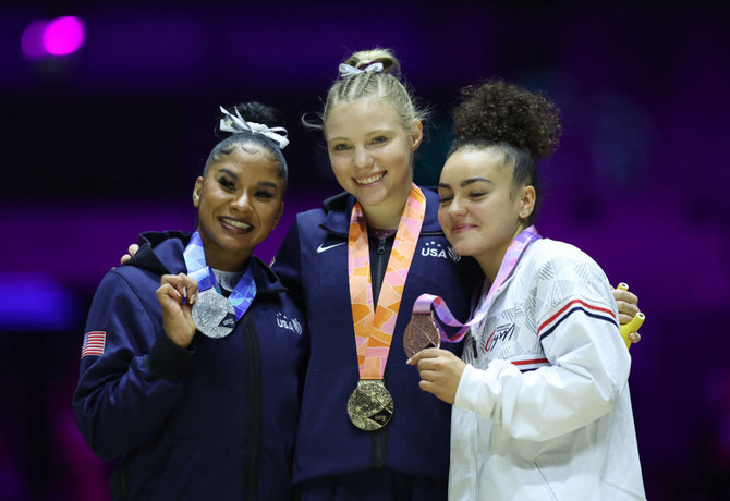 US Olympian Jade Carey adds to medal haul at worlds with vault gold ...