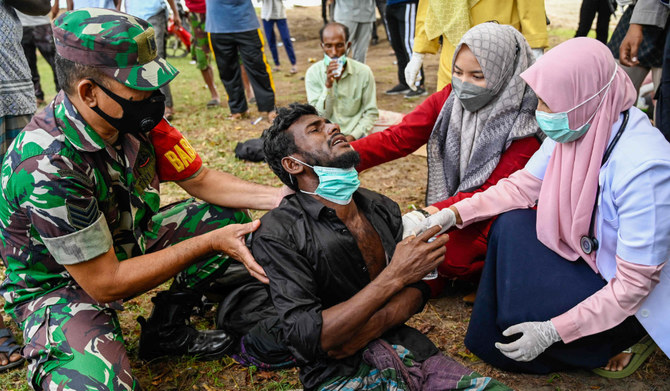 Dozens Of Rohingya Refugees Come Ashore In North Indonesia | Arab News