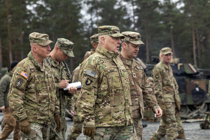 US, Ukraine top military chiefs meet in person for 1st time | Arab News