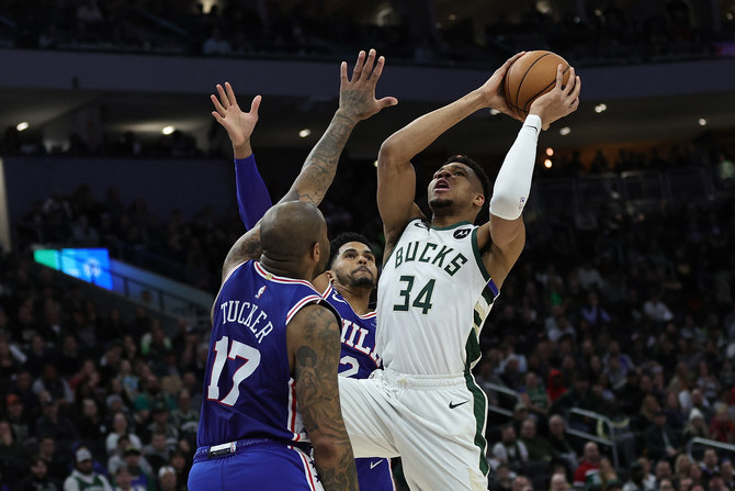 Antetokounmpo Sparks Bucks In Sixers Rout, Dallas On Brink | Arab News