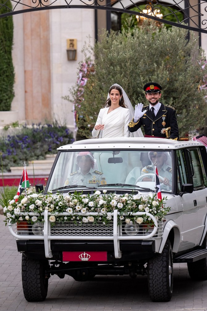 Jordan’s Crown Prince Hussein Bin Abdullah II Weds Saudi National Rajwa ...