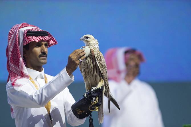 Saudi bred falcon fetches record 134 000 at Riyadh auction Arab