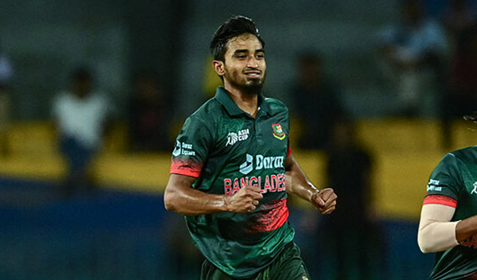 Bangladeshi bowler Tanzim Hasan Sakib under fire over misogynist remarks |  Arab News