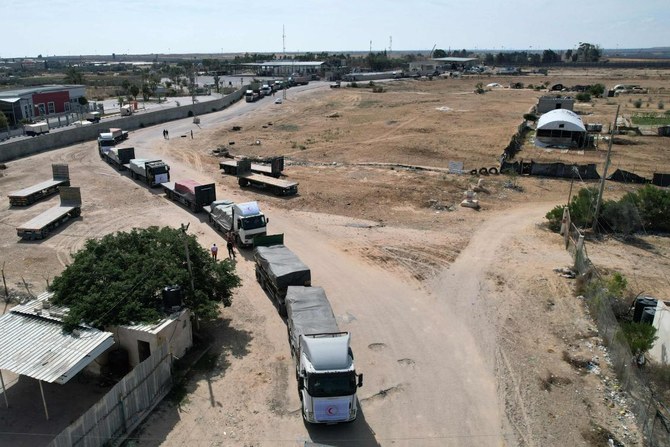 Third Aid Convoy Enters Gaza Via Egypt Border Crossing | Arab News