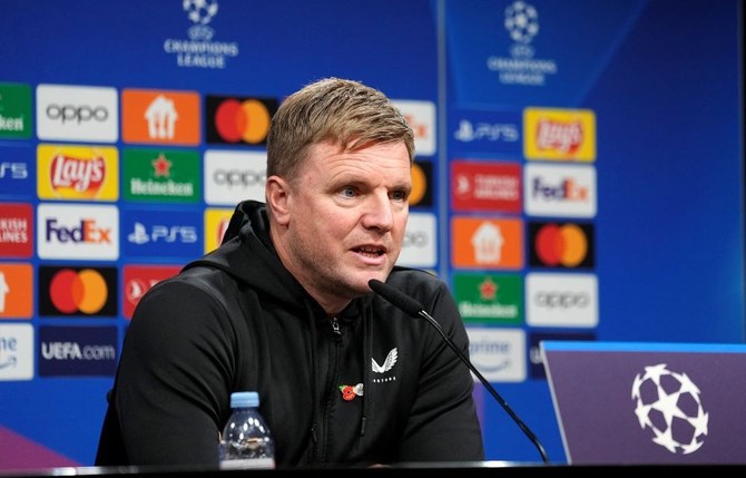 Eddie Howe denies 'hard but fair' Newcastle are out to ruffle Champions  League feathers | Arab News