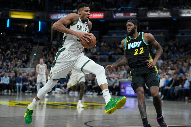 Antetokounmpo’s 54 Points Not Enough As Bucks Fall To Pacers | Arab News