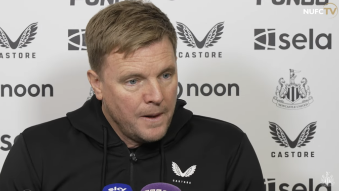 Eddie Howe outlines Saudi Pro League stance as he discusses Newcastle  United January transfer plans | Arab News